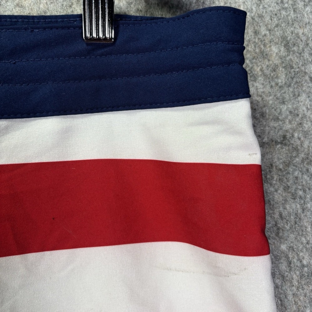 Old Navy California American Flag Board Shorts Mens Sz 36 Drawstring Swim Trunks - Picture 13 of 16